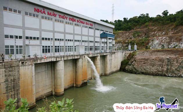 Một góc của Thủy điện Sông Ba Hạ