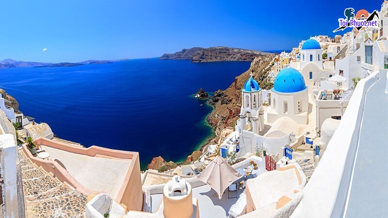 Kinh nghiệm Du Lịch Santorini Villa Santorini Hy Lạp tranh tuyệt mỹ khiến trái tim du khách phải thổn thức (1)