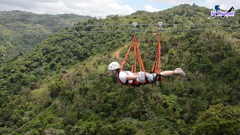 Thử cảm giác mạnh Đu dây zipline Costa Rica vượn bay đu dây tử thần