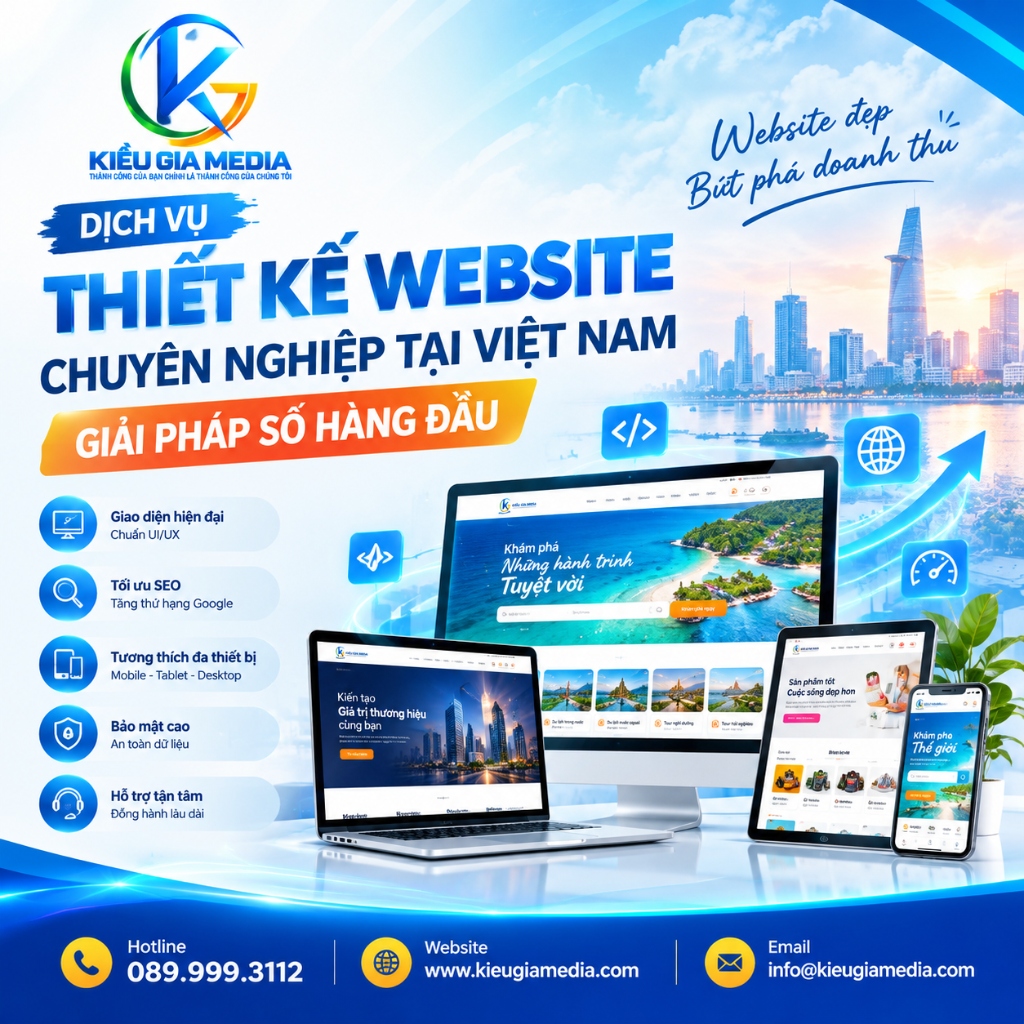 Dịch vụ thiết kế website chuyên nghiệp tại Việt Nam - Giải pháp số hàng đầu