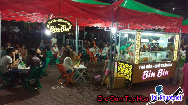 Chợ Đêm Tuy Hòa một điểm đến hấp dẫn gian hàng ẩm thực ở Chợ Đêm