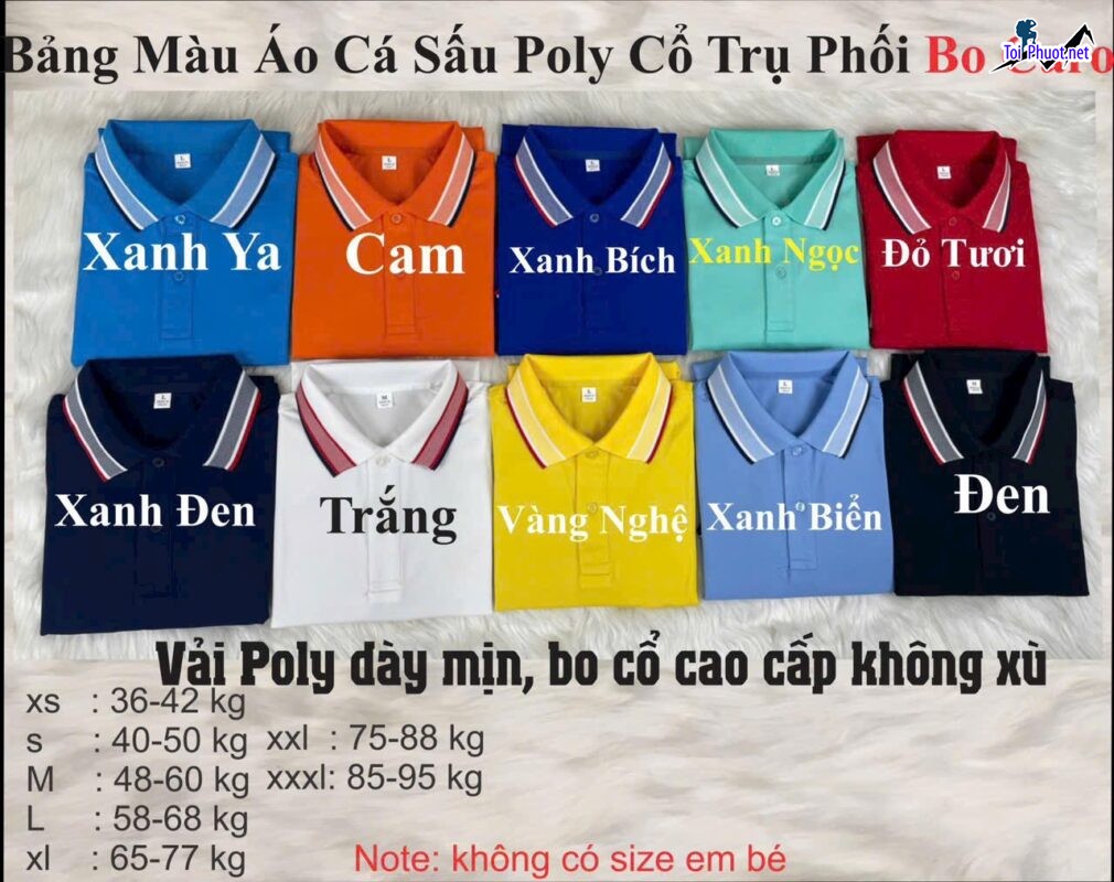 Cửa hàng bán áo thun Thái Lan Phan Rang Tháp Chàm Ninh Thuận nam nữ cá sấu, poly polo