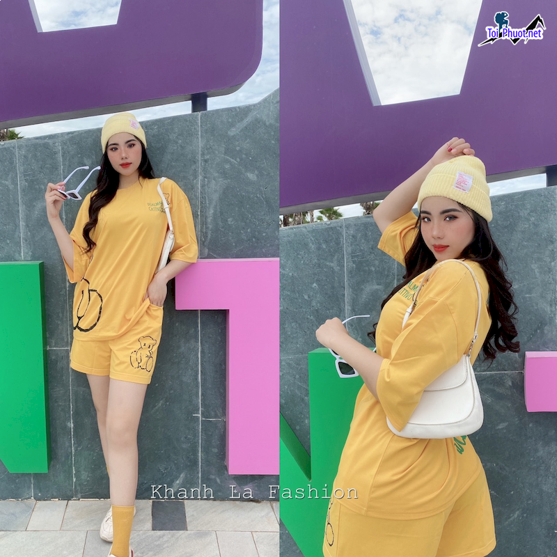 Đồ bộ thun cotton thái lan nam nữ Hải Phòng form rộng (1)