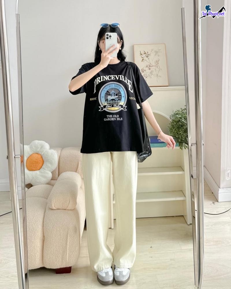 Đồ bộ thun cotton thái lan nam nữ Kon Tum form rộng (1)