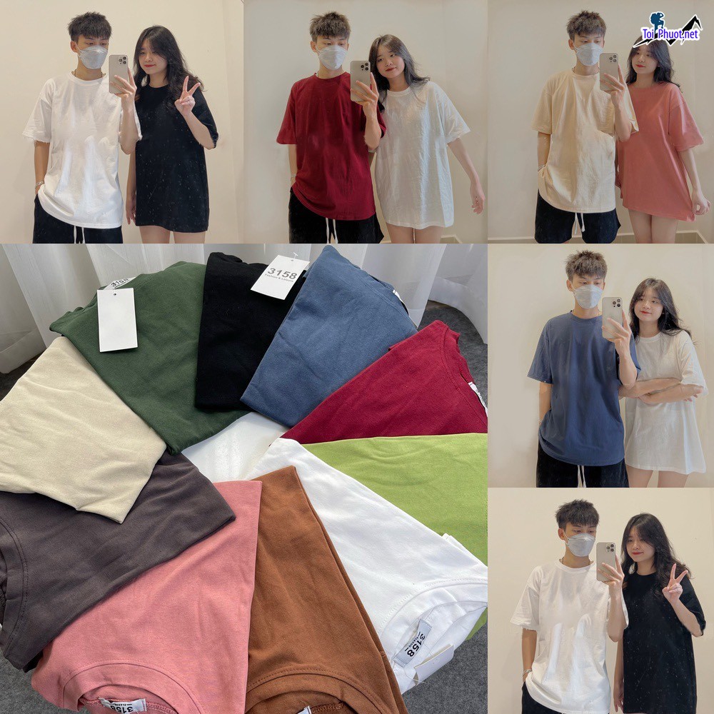Shop áo thun nam nữ thái lan Quảng Ngãi hàng đẹp chất cotton (2)