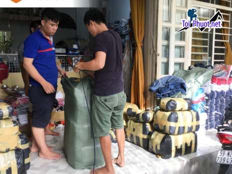 Xưởng may nguồn sỉ Cà Mau áo thun, đồ bộ, đầm thun thái nam nữ (1)