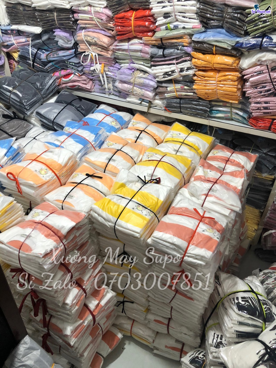 Xưởng may nguồn sỉ Hà Nội áo thun, đồ bộ, đầm thun thái nam nữ (3)